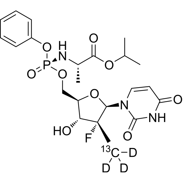 Sofosbuvir-13C,d3 (PSI-7977-13C,d3; GS-7977-13C,d3)